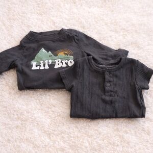 Black Baby Shirts Set